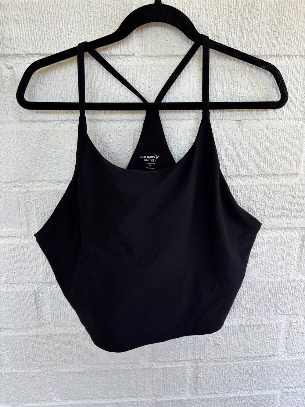Old Navy Active Black Workout Tank with Double Straps sz XXL